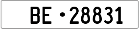 Truck License Plate